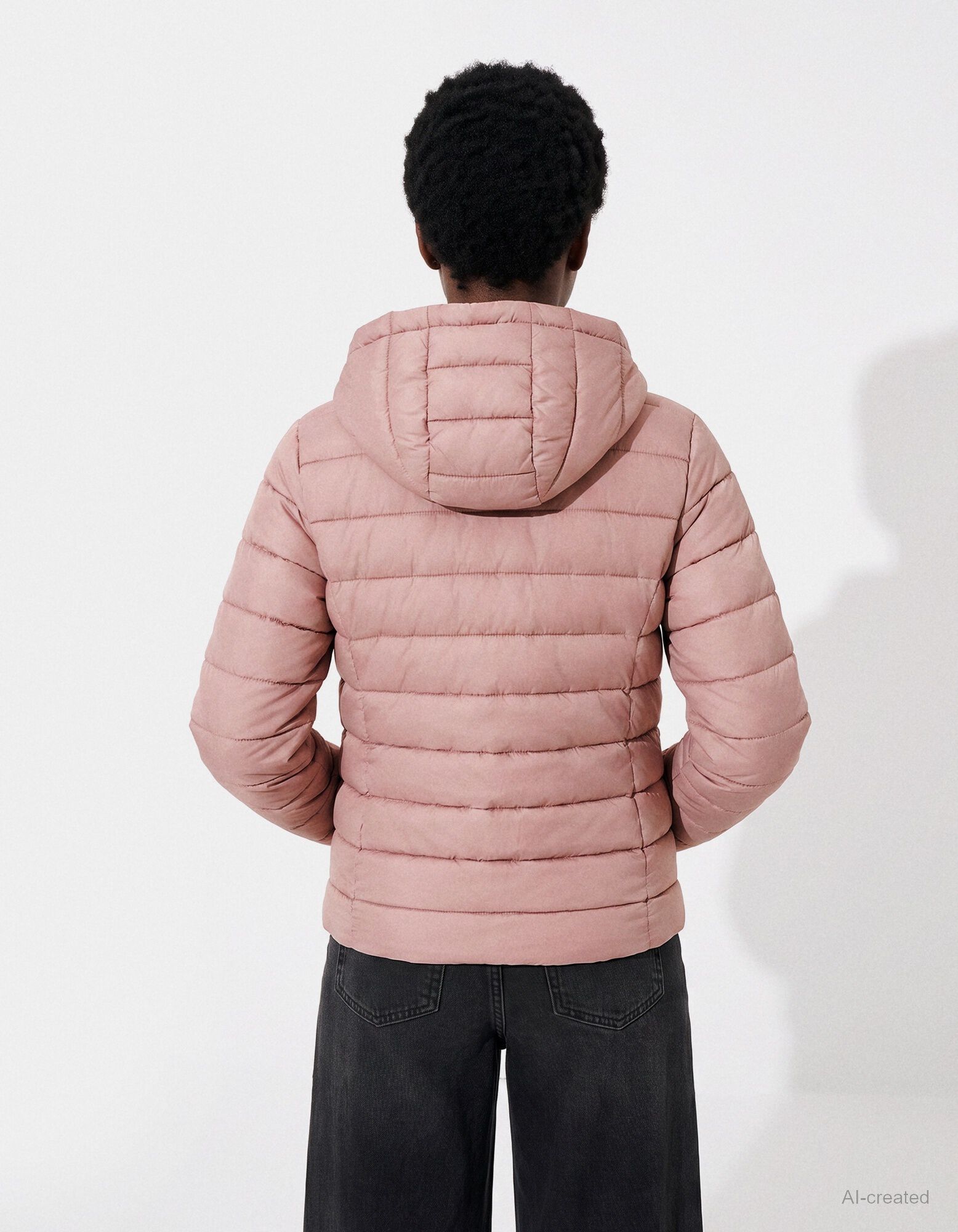 Veste matelass&eacute;e - D&eacute;perlant - ros&eacute; tendre 