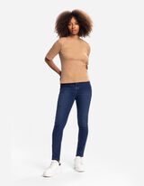 Džinsai - Prigludę - tamsiai melynas