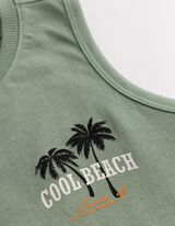 Top sans manches - Impression avant - Vert