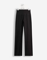 Leggings - Flared Fit - Schwarz