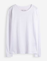 Langarmshirt - Basic - Wei&szlig;