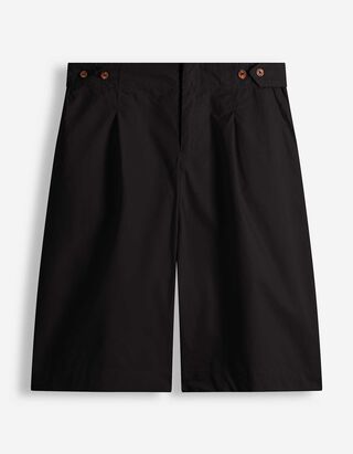 Bermuda  - Webstoff - Schwarz