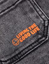 Jeans - denim negru - Negru