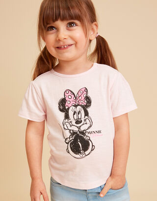 Tričko - Minnie Mouse - ruzova