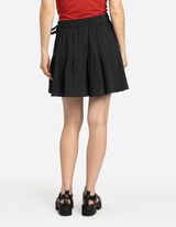 Skort - Musselin - schwarz