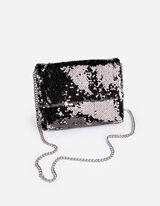 Clutch - Paillettenbesatz - schwarz