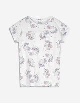 Majica kratkih rukava - Print po čitavoj povr&scaron;ini - bijela