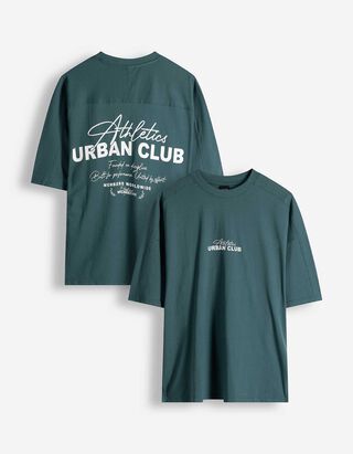 T-Shirt - R&uuml;ckenprint - dunkelblau