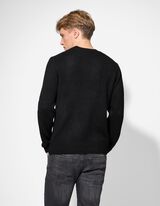 Pulover - Okrugli izrez - crna