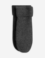 Fäustlinge - Rippstrick - dunkelgrau