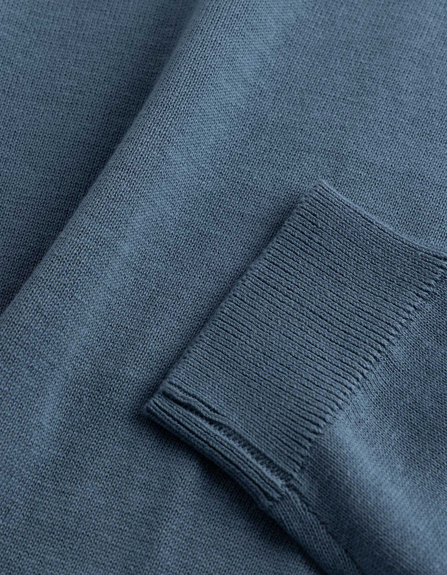 Pullover - Baumwolle - blau