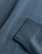 Pullover - Baumwolle - blau
