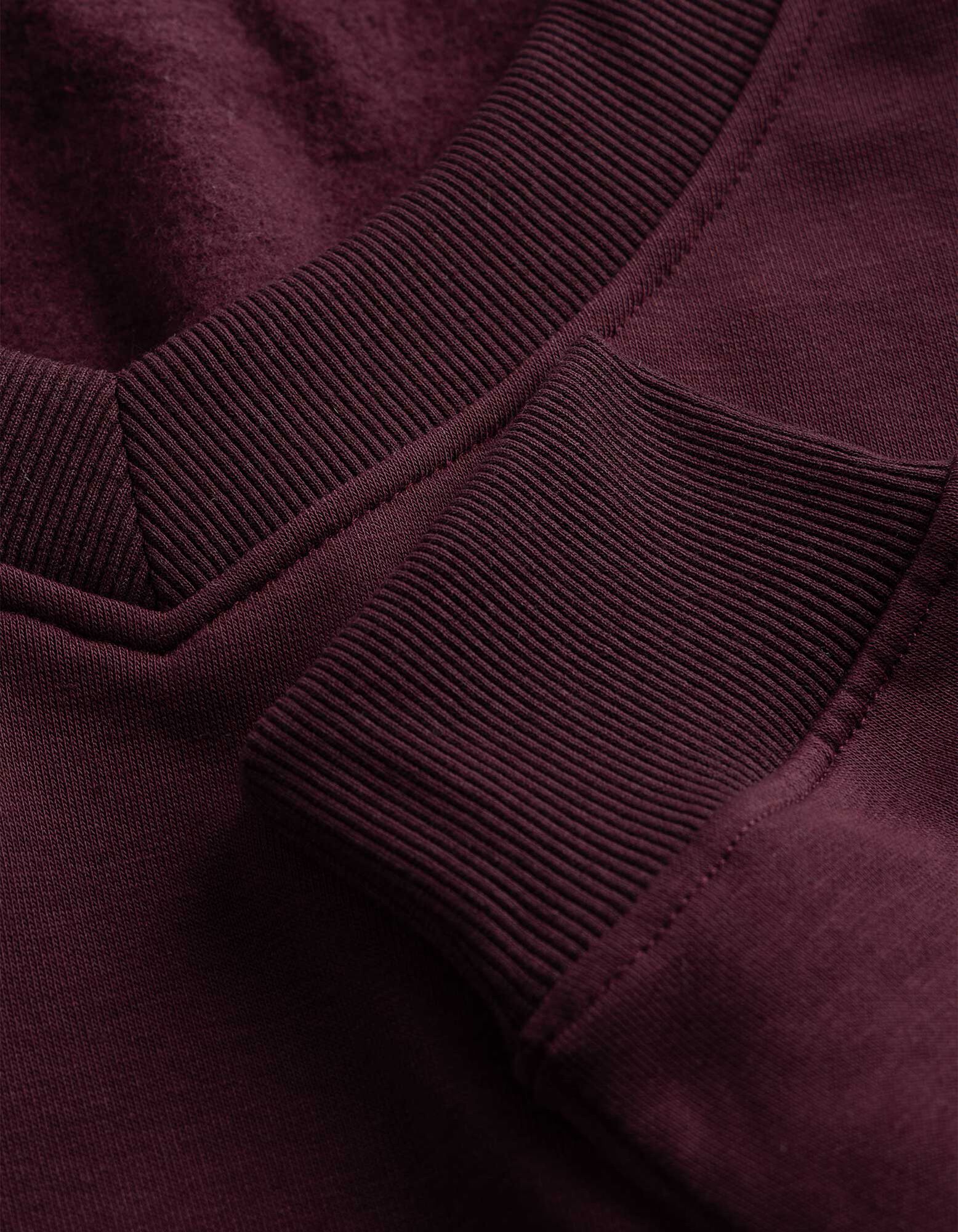 Sweatshirt - V-Ausschnitt - Lila
