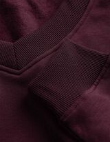 Sweatshirt - V-Ausschnitt - Lila