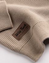 Pullover - Labelpatch - beige