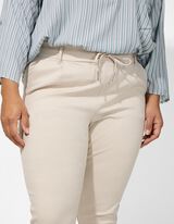Jogpants - einfarbig - beige