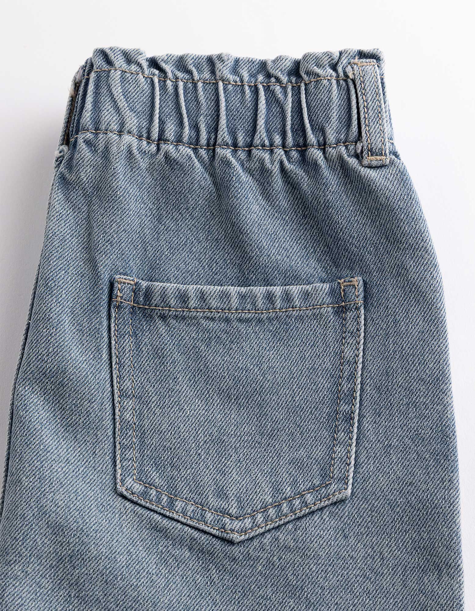 Jeansrock - Ziersteine - Hellblau