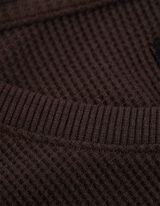 Bluză de corp cu mânecă lungă - Regular Fit - Maro inchis