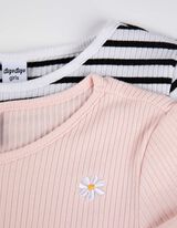 Longsleeve - Geribde structuur