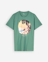 T-shirt - nadruk - zielony
