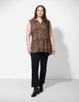 Top - Leopardenmuster - beige