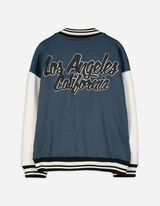 Vysokoškolská bunda - Zadná potlač - tmavomodra