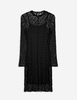 Kleid - Unterkleid - schwarz