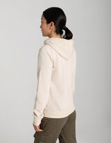 Sweatvest - Capuchon met tunnelkoord - beige