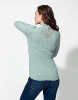 Langarmshirt - Umstandsmode - grün