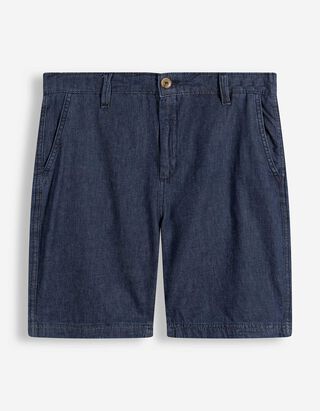 Shorts - Knopfverschluss - Dunkelblau