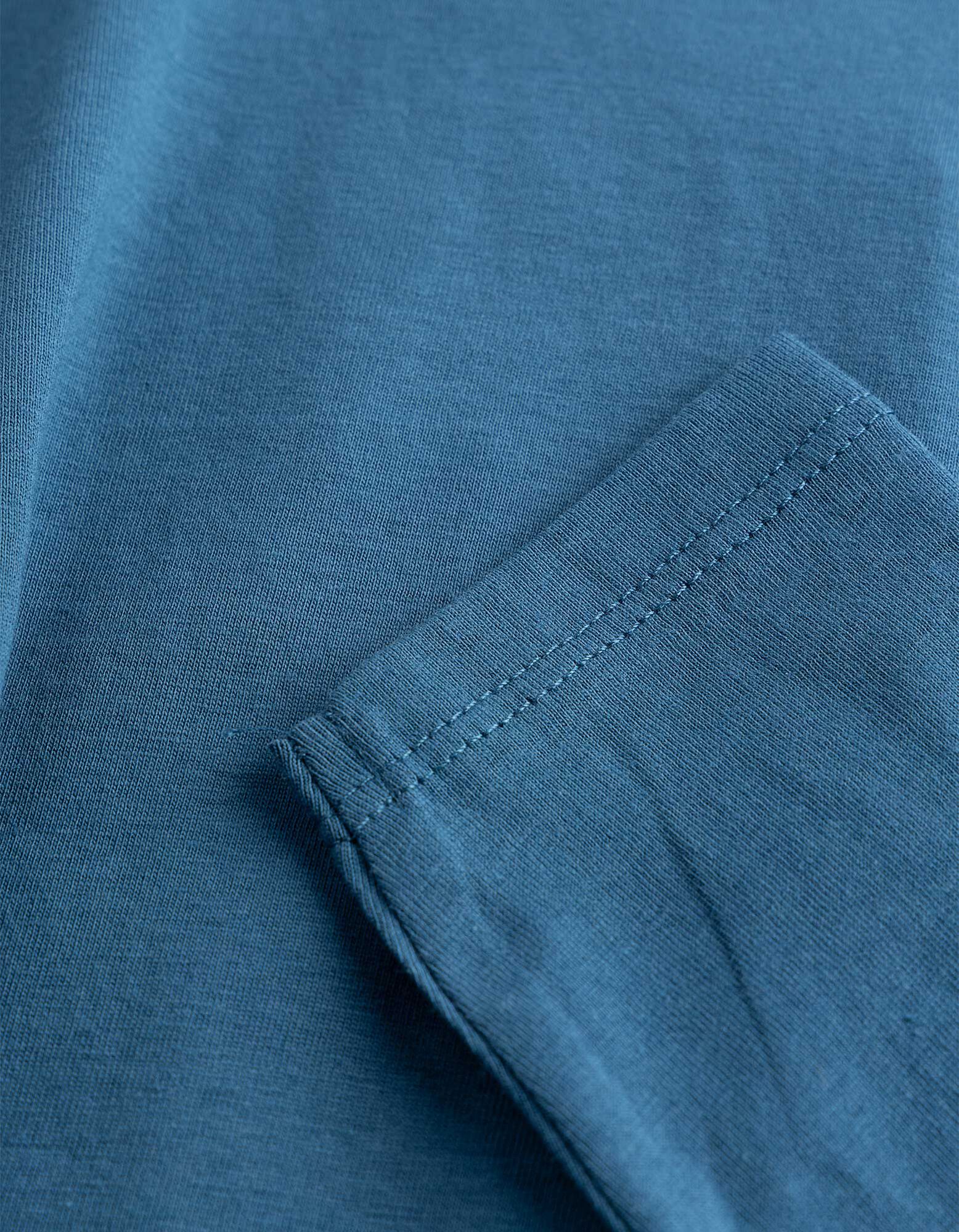 Langarmshirt - Baumwolle - Dunkelblau