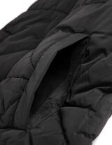 Hosszú mellény - Műszőrme - fekete