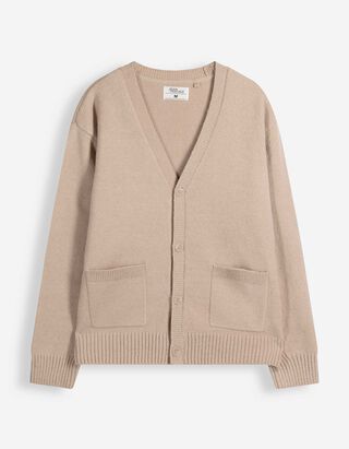 Cardigan - Knopfleiste - Beige