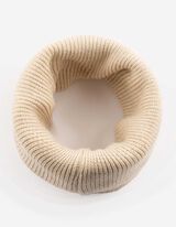 &Eacute;charpe tube - Viscose m&eacute;lang&eacute;e - beige