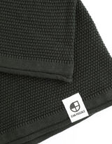 sweter - zwijane krawędzie - ciemny zielony