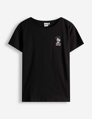 T-Shirt - Mickey Mouse - schwarz