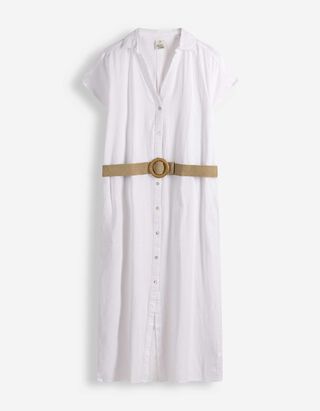 Kleid - einfarbig - wei&szlig;