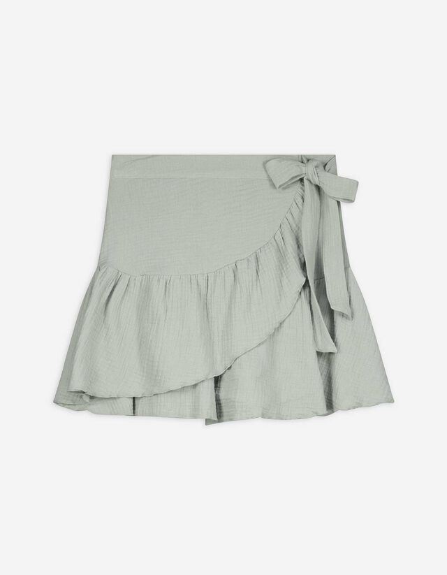 Skort - jednokolorowy - jasny zielony