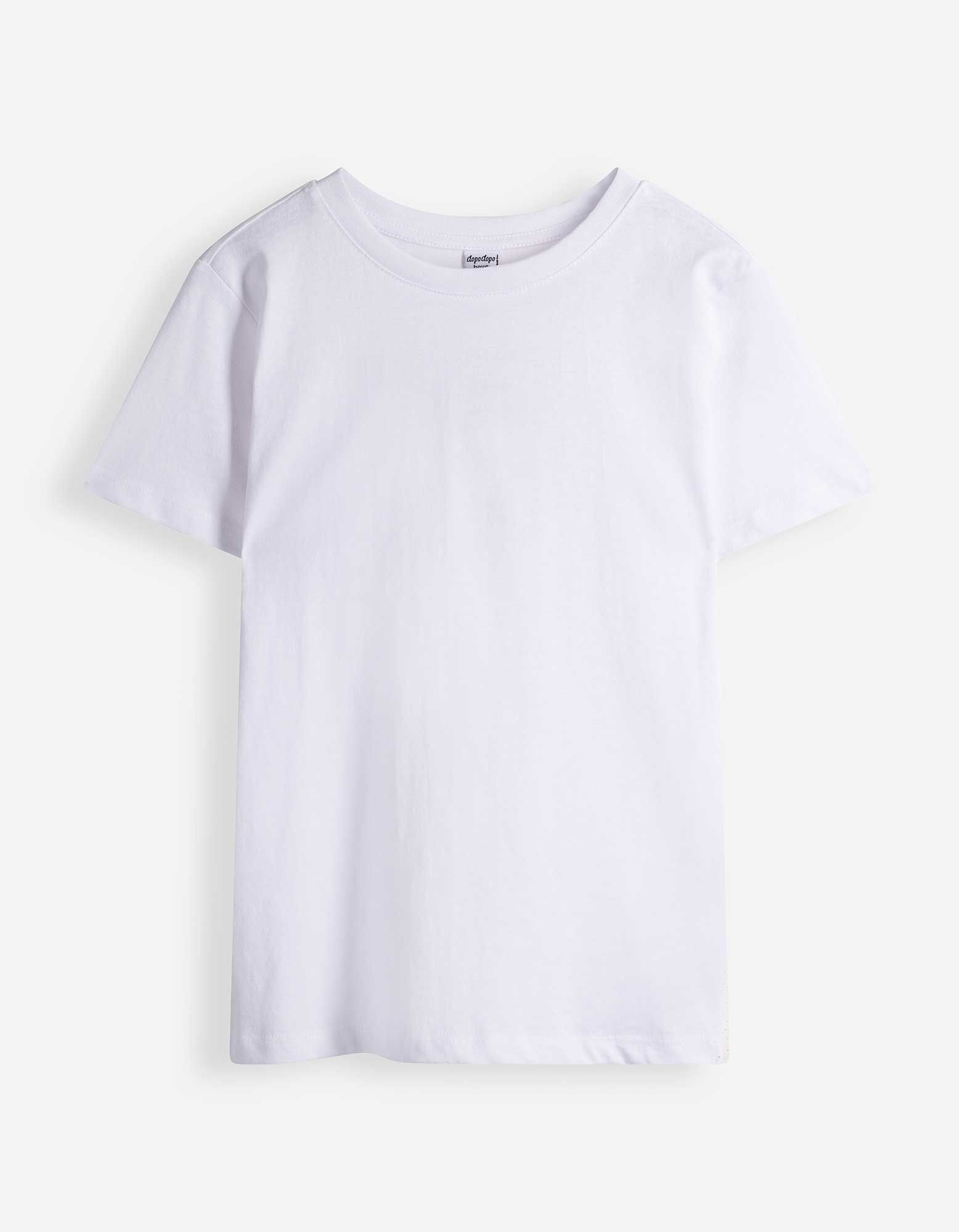 Shirt - einfarbig - Wei&szlig;