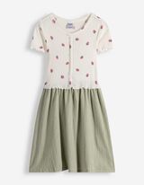 Robe - Imprim&eacute; all-over - blanc