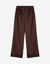Hose - Wide Fit - dunkelbraun