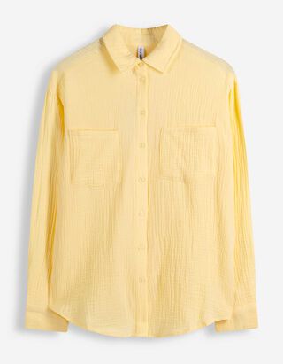 Blouse - Unicolore - Jaune clair