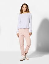 Langarmshirt - einfarbig - wei&szlig;