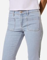 Caprihose - Regular Waist - Hellblau