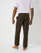 Pyjamahose - Streifen - Khaki