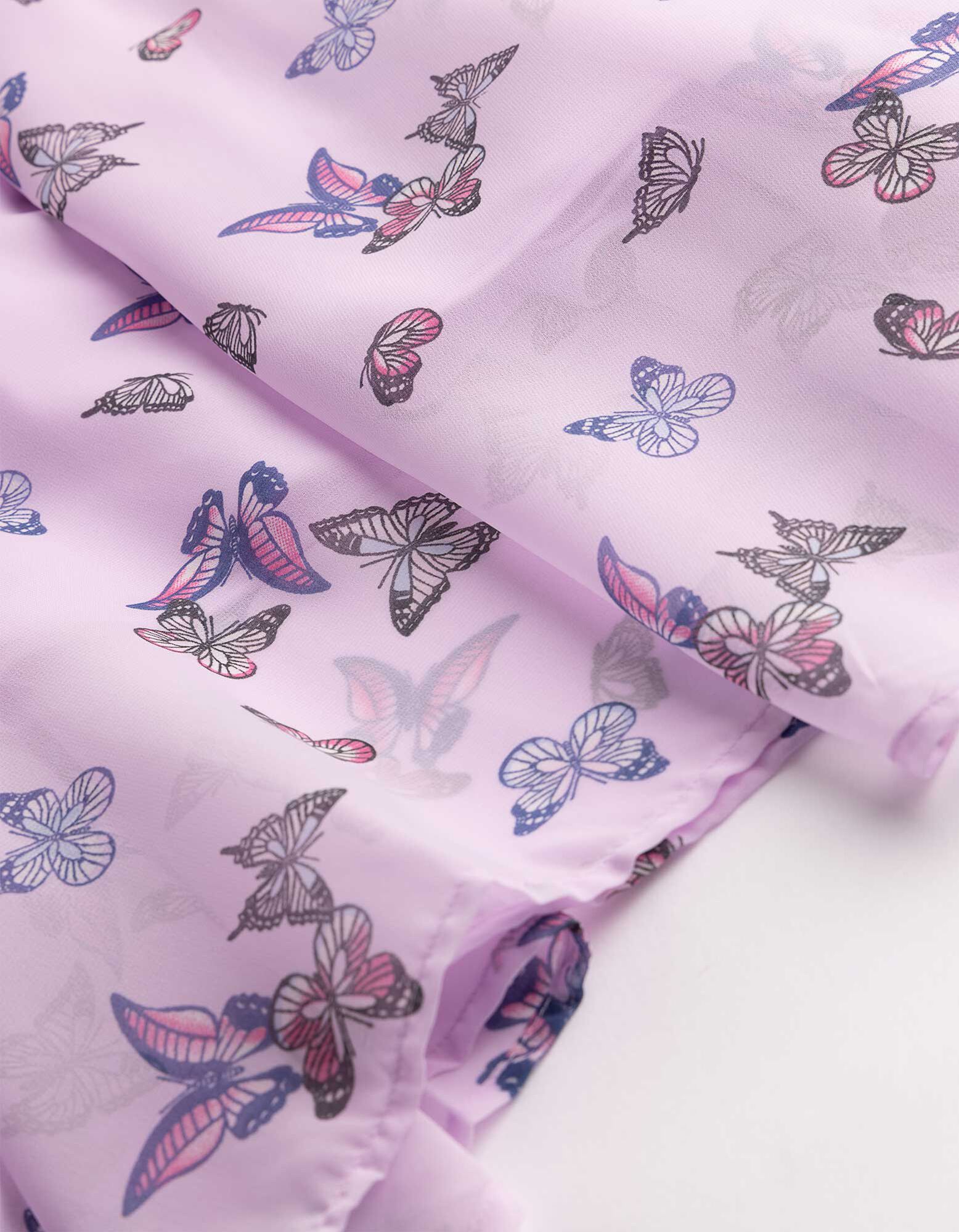 Kleid - Chiffon - Rosa