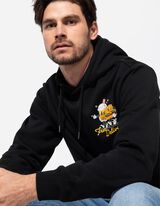 Hoodie - Afdrukken achteraan - zwart