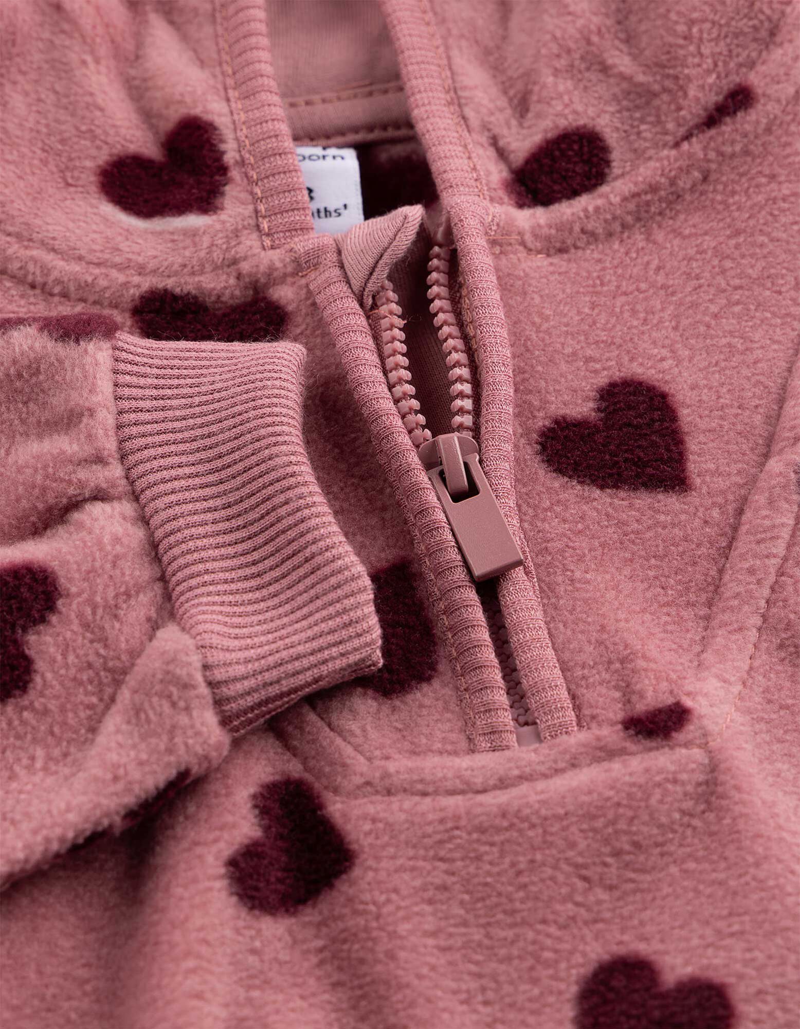 Set uit hoodie en broek - Fleece - Lichtroze