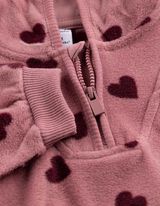 Set uit hoodie en broek - Fleece - Lichtroze