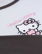 Langarmshirt - Hello Kitty - weiß